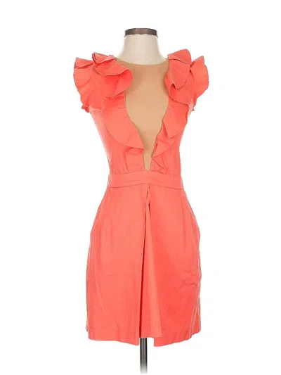 Pre-owned Assorted Brands Cocktail Dress In Orange