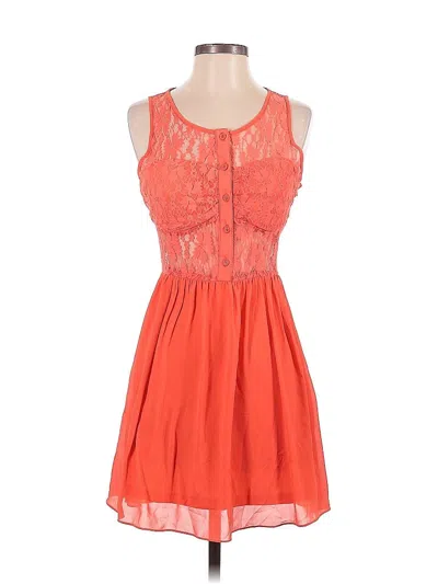 Pre-owned Assorted Brands Cocktail Dress In Orange