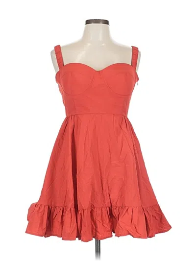 Pre-owned Assorted Brands Cocktail Dress In Orange