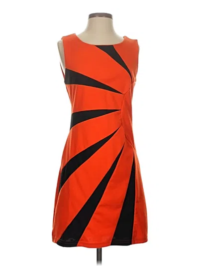 Pre-owned Assorted Brands Cocktail Dress In Orange