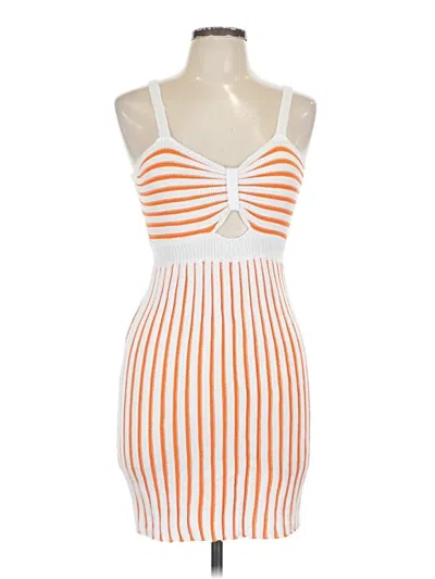 Pre-owned Assorted Brands Cocktail Dress In Orange