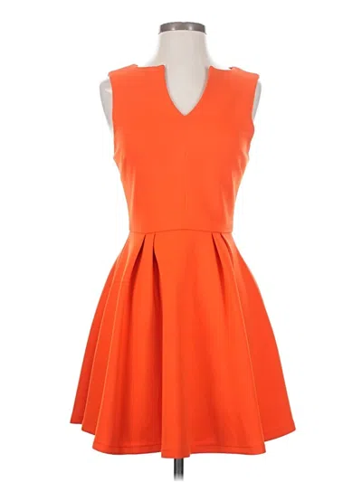Pre-owned Assorted Brands Cocktail Dress In Orange