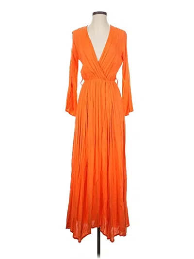 Pre-owned Assorted Brands Cocktail Dress In Orange