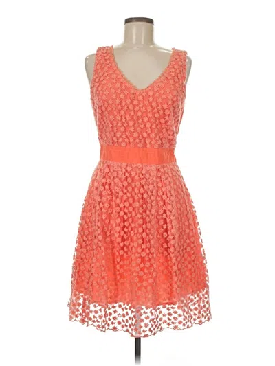 Pre-owned Assorted Brands Cocktail Dress In Orange