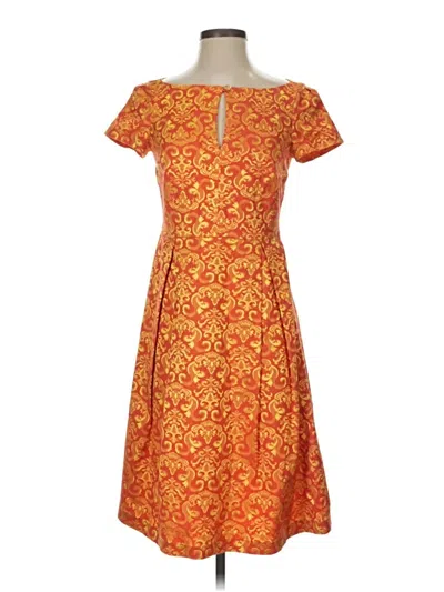 Pre-owned Assorted Brands Cocktail Dress In Orange