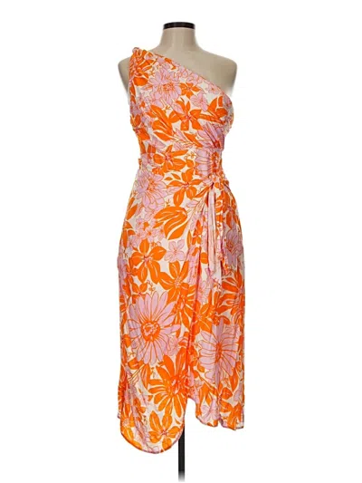 Pre-owned Assorted Brands Cocktail Dress In Orange