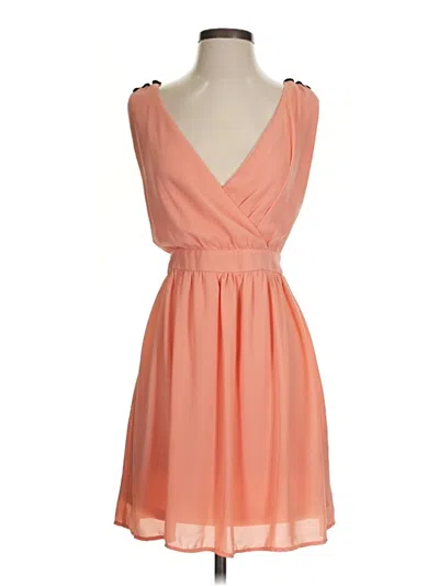 Pre-owned Assorted Brands Cocktail Dress In Orange