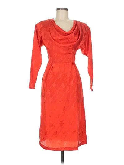 Pre-owned Assorted Brands Cocktail Dress In Orange