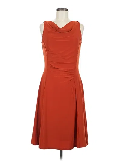 Pre-owned Assorted Brands Cocktail Dress In Orange