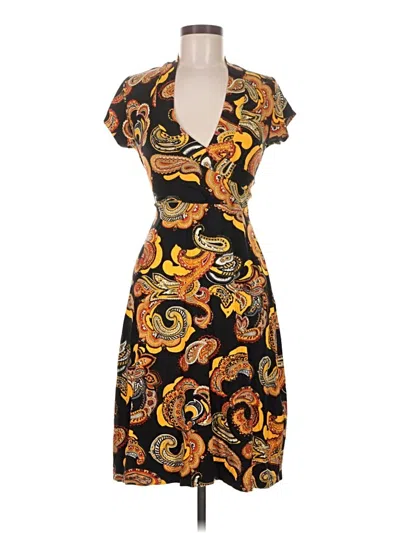 Pre-owned Assorted Brands Cocktail Dress In Orange