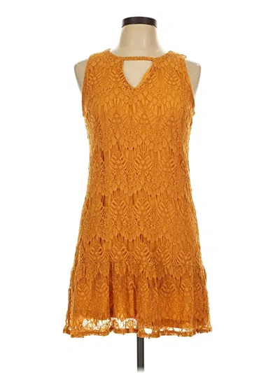 Pre-owned Assorted Brands Cocktail Dress In Orange