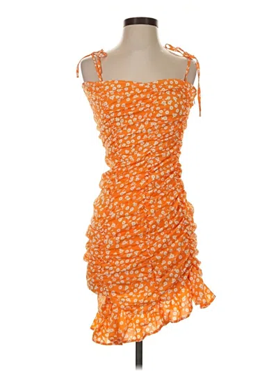 Pre-owned Assorted Brands Cocktail Dress In Orange