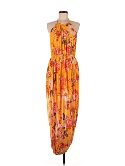 Pre-owned Assorted Brands Cocktail Dress In Orange
