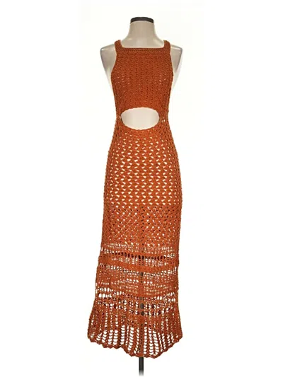 Pre-owned Assorted Brands Cocktail Dress In Orange