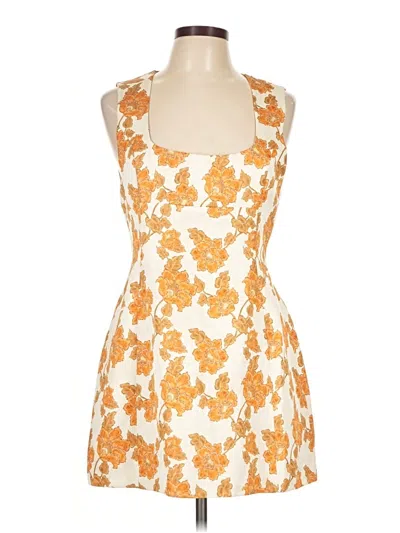 Pre-owned Assorted Brands Cocktail Dress In Orange