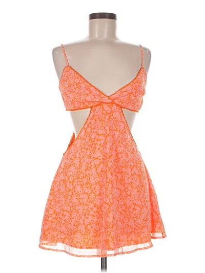 Pre-owned Assorted Brands Cocktail Dress In Orange