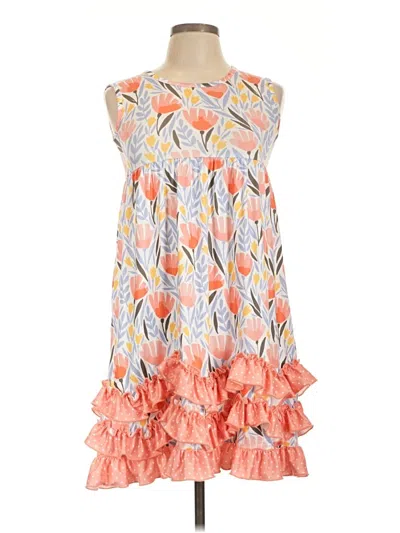 Pre-owned Assorted Brands Cocktail Dress In Orange