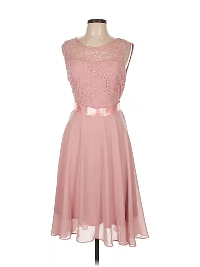 Pre-owned Assorted Brands Cocktail Dress In Pink