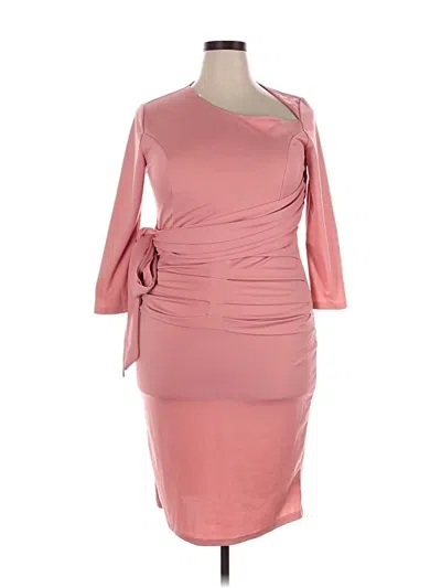 Pre-owned Assorted Brands Cocktail Dress In Pink
