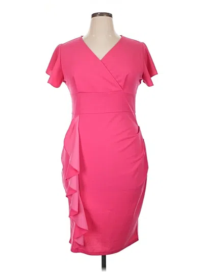 Pre-owned Assorted Brands Cocktail Dress In Pink