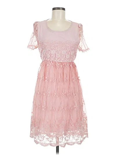 Pre-owned Assorted Brands Cocktail Dress In Pink