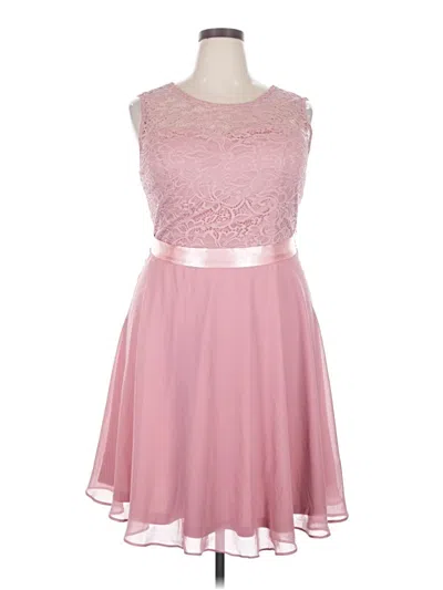 Pre-owned Assorted Brands Cocktail Dress In Pink
