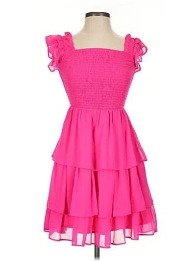 Pre-owned Assorted Brands Cocktail Dress In Pink