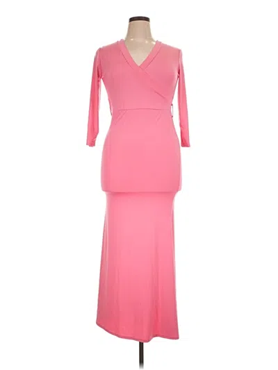 Pre-owned Assorted Brands Cocktail Dress In Pink