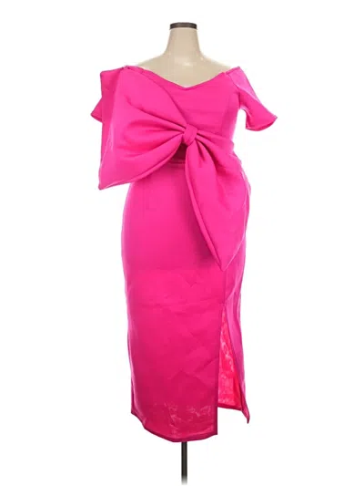Pre-owned Assorted Brands Cocktail Dress In Pink