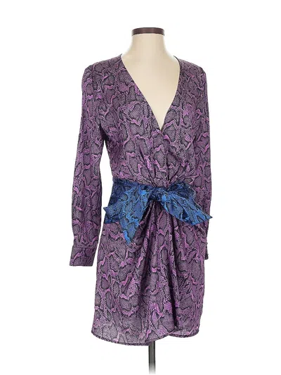 Pre-owned Assorted Brands Cocktail Dress In Purple