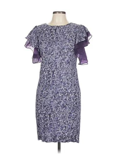 Pre-owned Assorted Brands Cocktail Dress In Purple