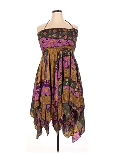 Pre-owned Assorted Brands Cocktail Dress In Purple