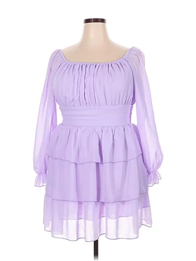 Pre-owned Assorted Brands Cocktail Dress In Purple