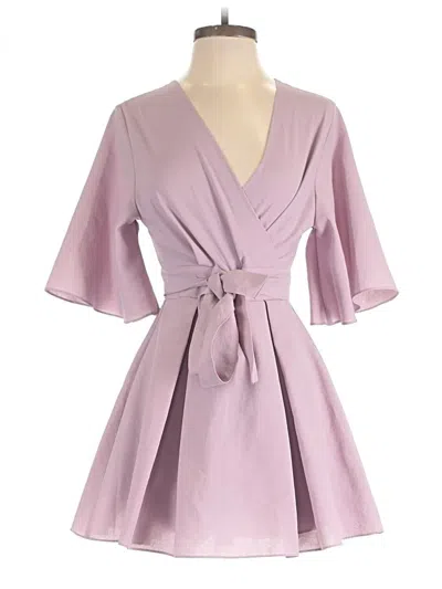 Pre-owned Assorted Brands Cocktail Dress In Purple