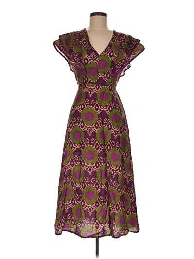 Pre-owned Assorted Brands Cocktail Dress In Purple