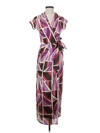 Pre-owned Assorted Brands Cocktail Dress In Purple