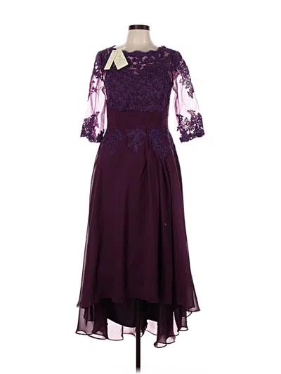 Pre-owned Assorted Brands Cocktail Dress In Purple