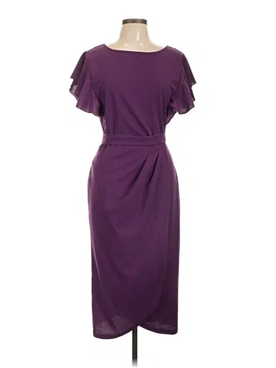 Pre-owned Assorted Brands Cocktail Dress In Purple