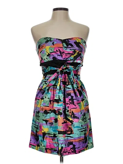 Pre-owned Assorted Brands Cocktail Dress In Purple