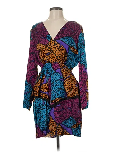 Pre-owned Assorted Brands Cocktail Dress In Purple