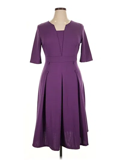 Pre-owned Assorted Brands Cocktail Dress In Purple