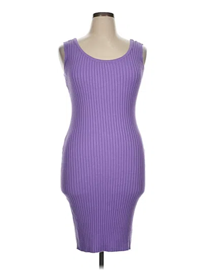 Pre-owned Assorted Brands Cocktail Dress In Purple