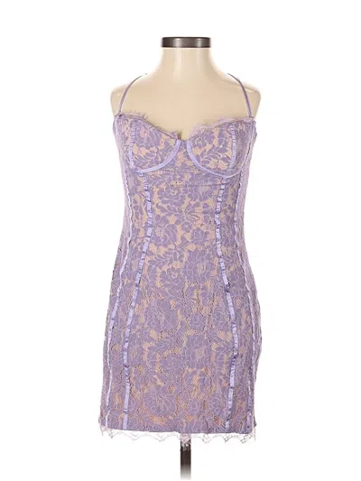 Pre-owned Assorted Brands Cocktail Dress In Purple
