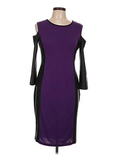 Pre-owned Assorted Brands Cocktail Dress In Purple