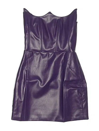 Pre-owned Assorted Brands Cocktail Dress In Purple