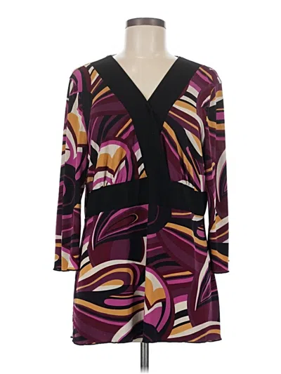Pre-owned Assorted Brands Cocktail Dress In Purple