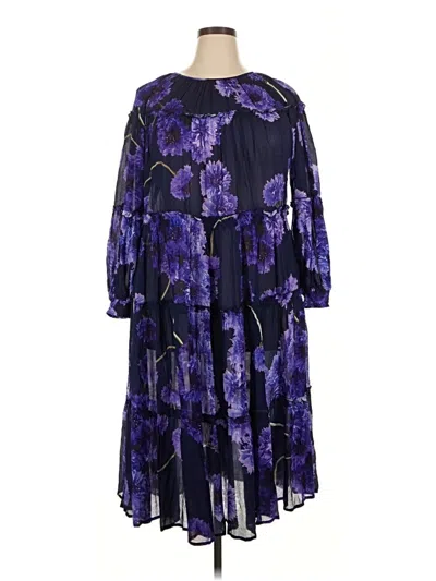 Pre-owned Assorted Brands Cocktail Dress In Purple