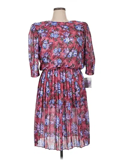 Pre-owned Assorted Brands Cocktail Dress In Purple