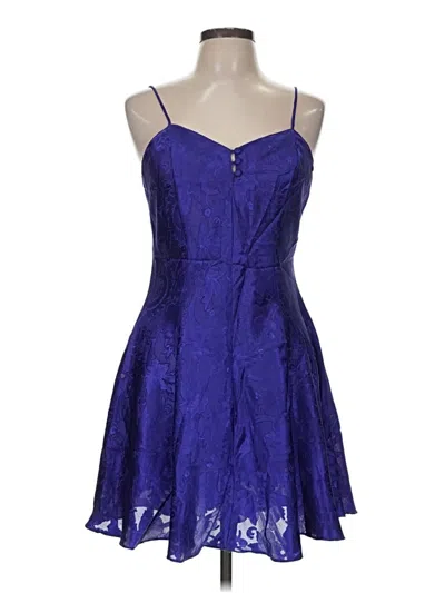 Pre-owned Assorted Brands Cocktail Dress In Purple