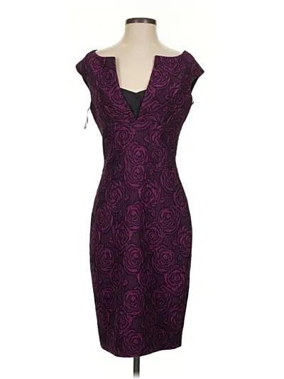 Pre-owned Assorted Brands Cocktail Dress In Purple